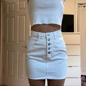 White skirt